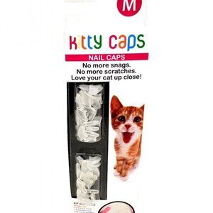 Kitty Caps Nail Caps for Cats Medium 40 Count Clear Cat Claw Covers